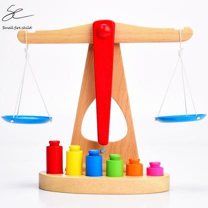Wooden Educational Math Balance Scale Toy - Little Learners Toys